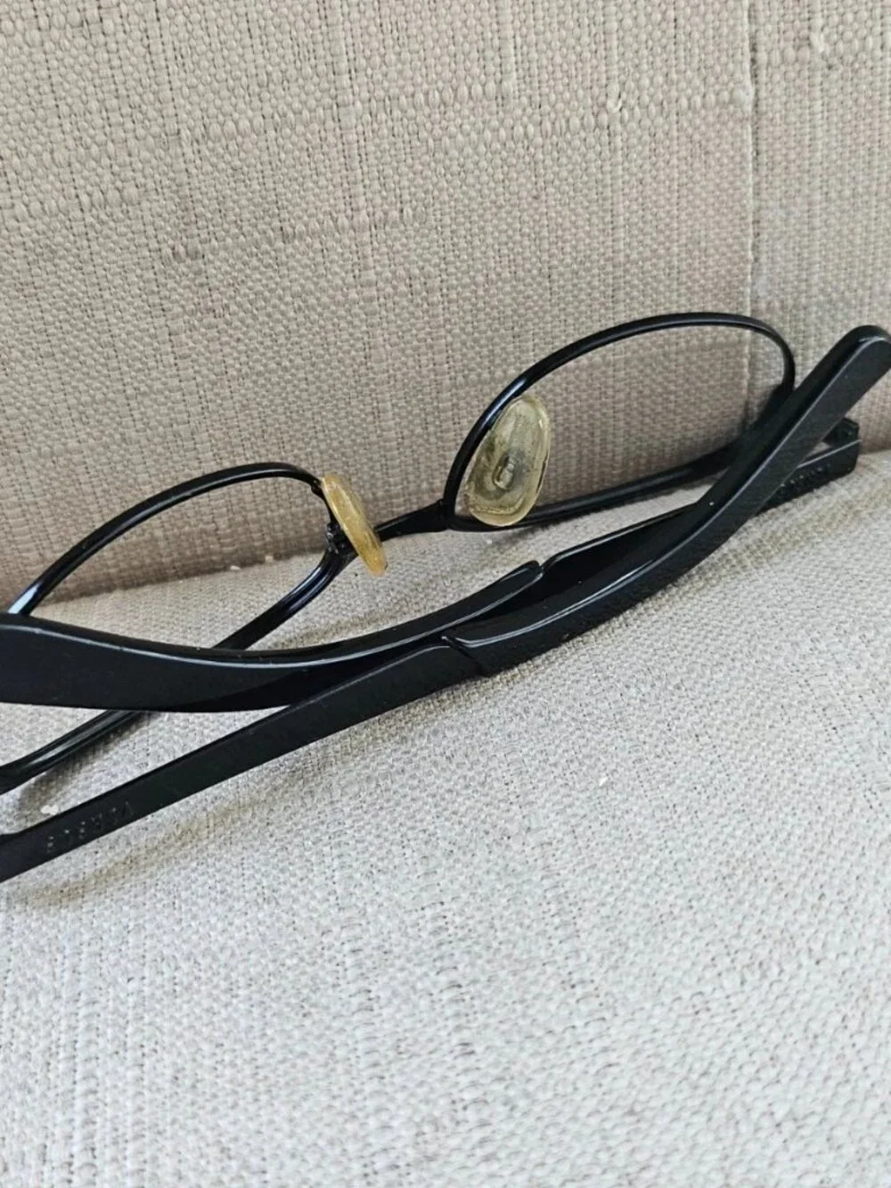 Vintage Versus Gianni Versace Eyeglasses Frame Black MOD.R18 Glasses Made Italy